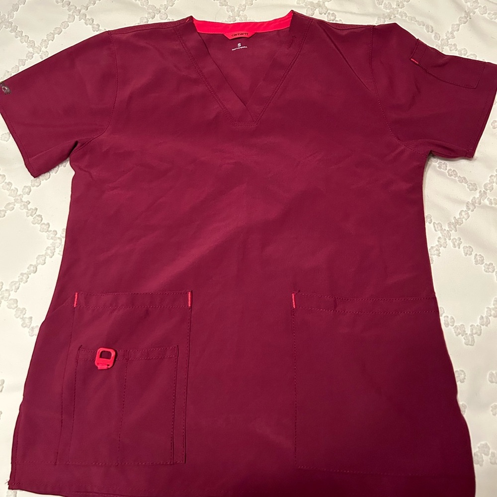 Carhartt Maroon Scrubs